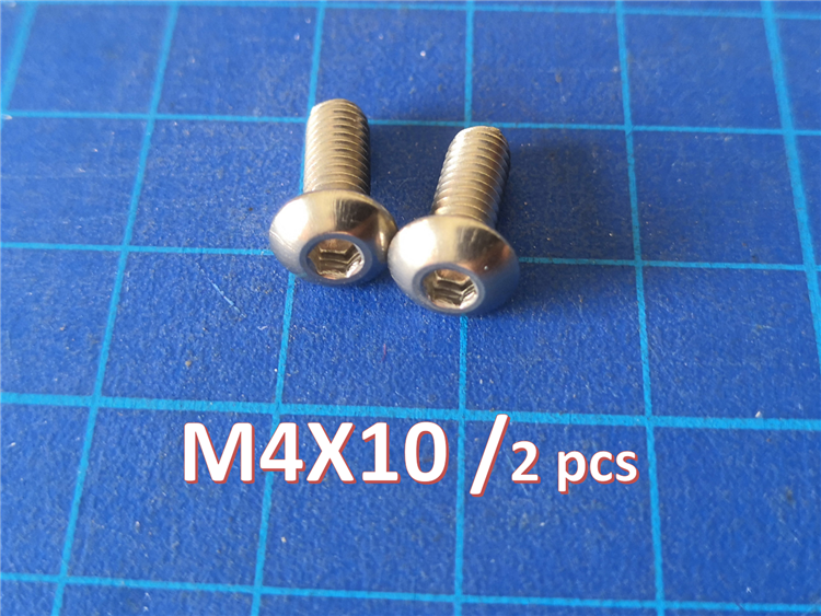 2 pcs M4x10 bolt
