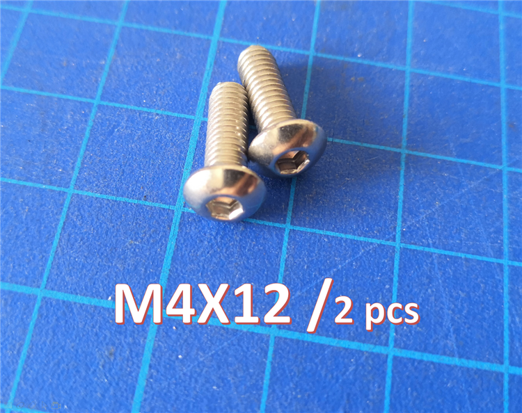 2 pcs M4x12 bolt